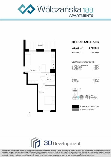 Mieszkanie 2M50B