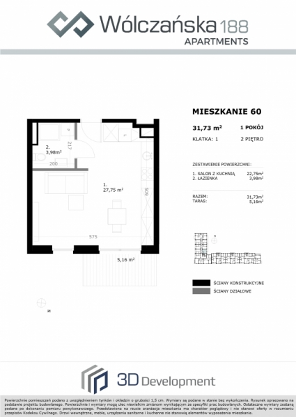 Mieszkanie 2M60